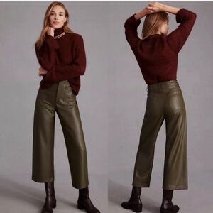 Anthropologie Maeve Leather Collette Pant